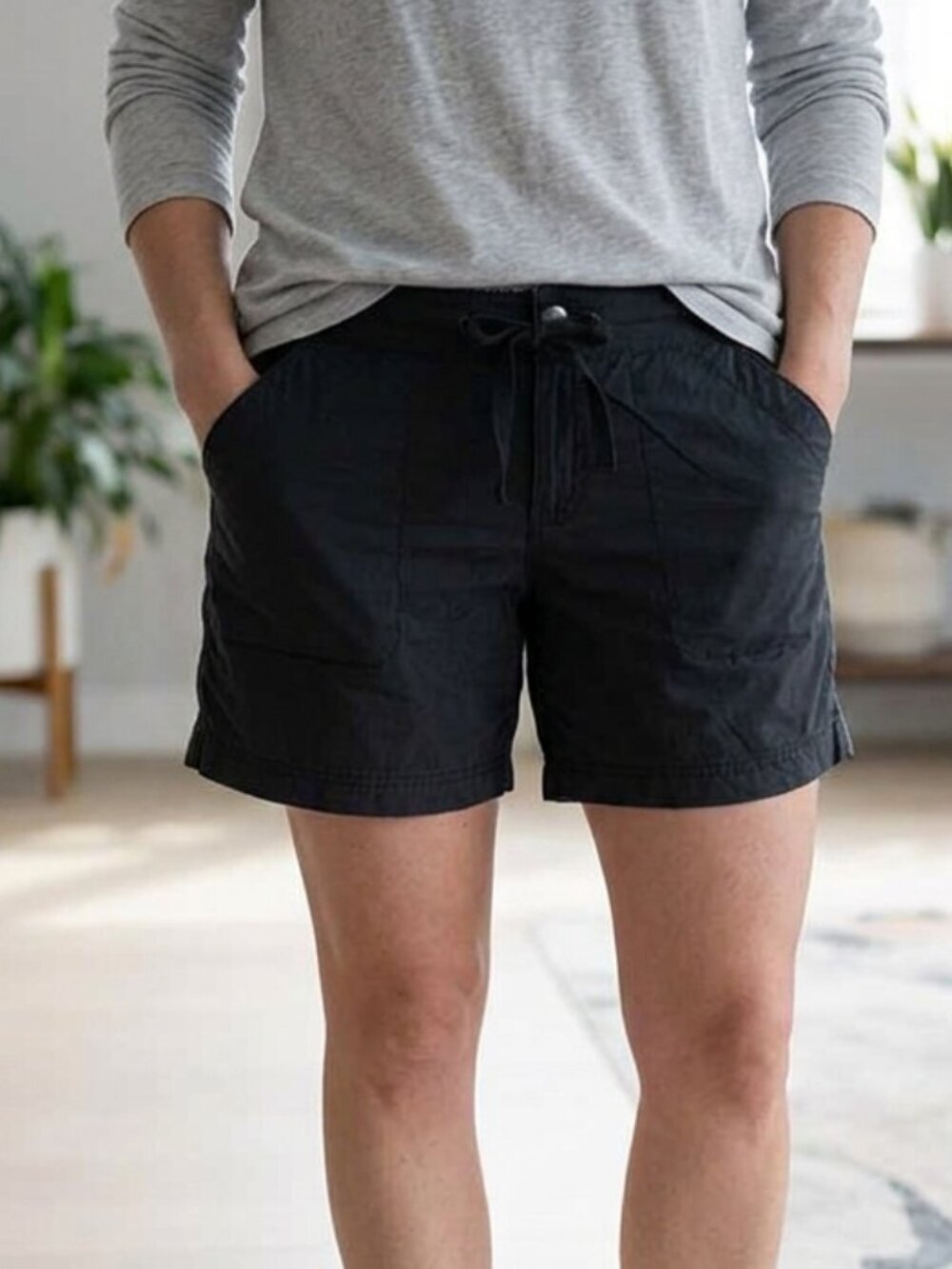 Columbia Navy Blue Cotton Blend Shorts